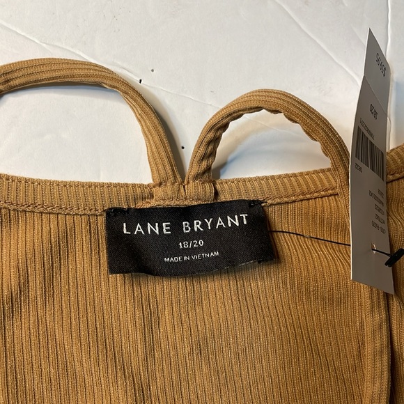 Lane Bryant keyhole tan brown 3/4 sleeve blouse plus size 18/20 - Picture 3 of 6